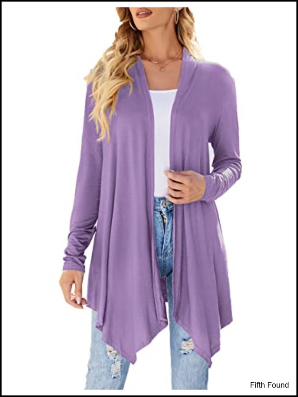 Lightweight Open Front Long Sleeve Cardigan Duster for Women